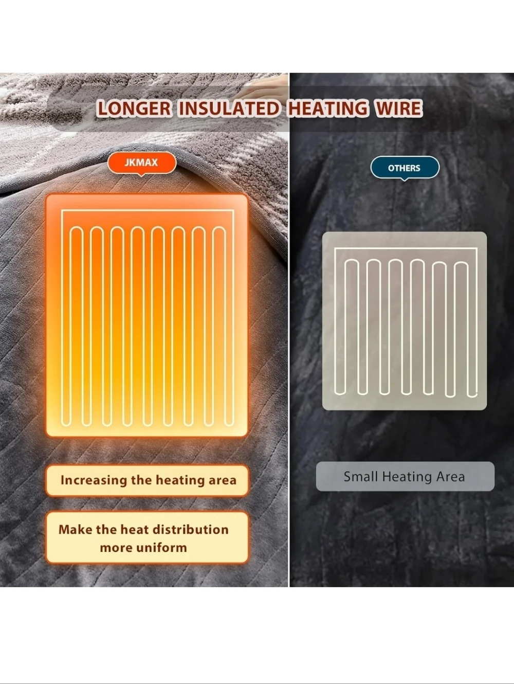 Heated Electric Blanket Full Size